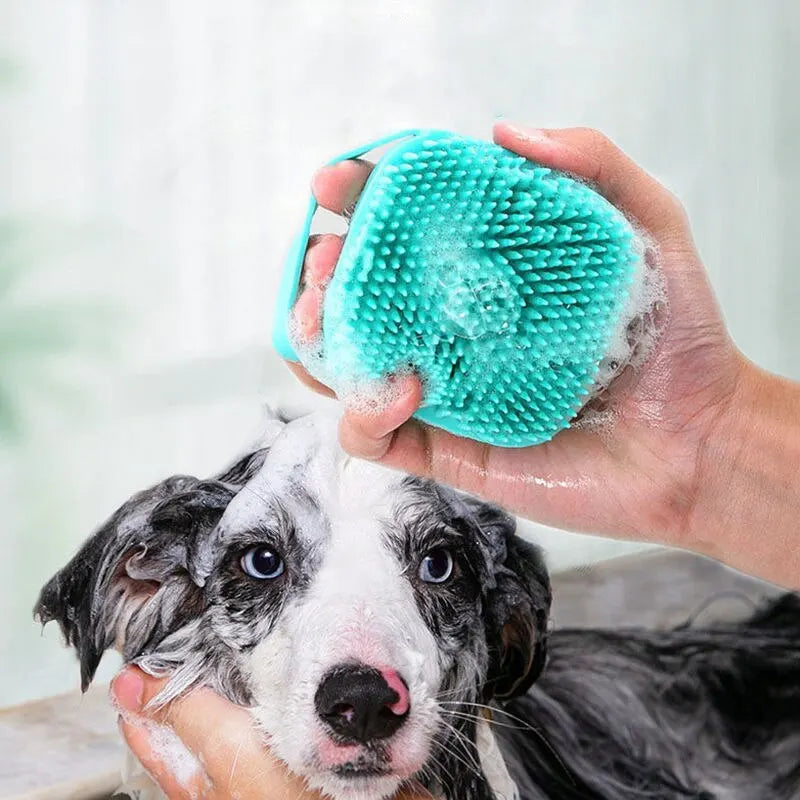 Pet Bath Brush Scrubber