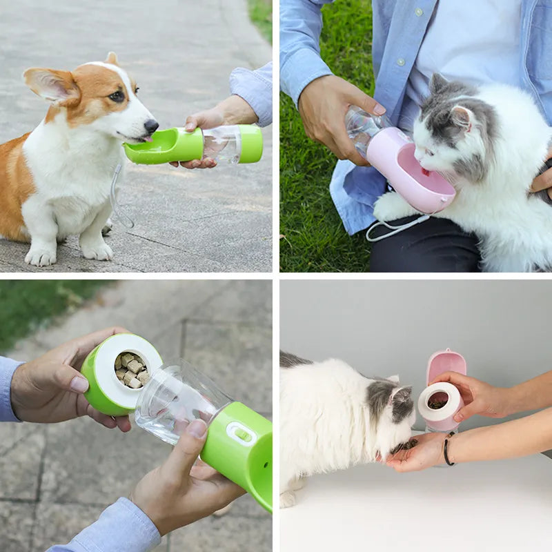 Portable Pet water and food bottle