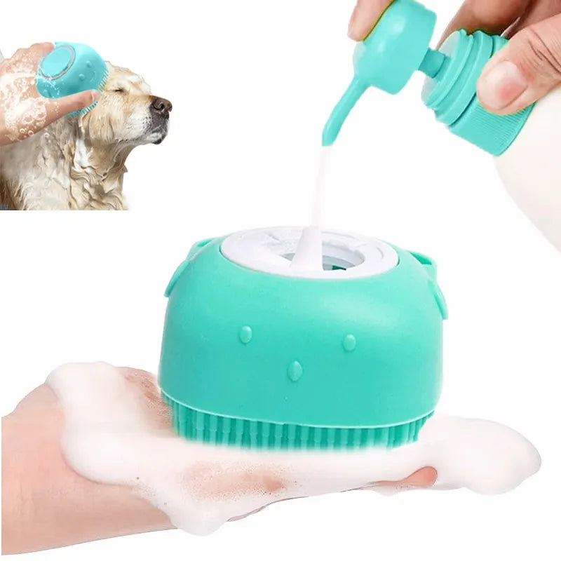 Pet Bath Brush Scrubber
