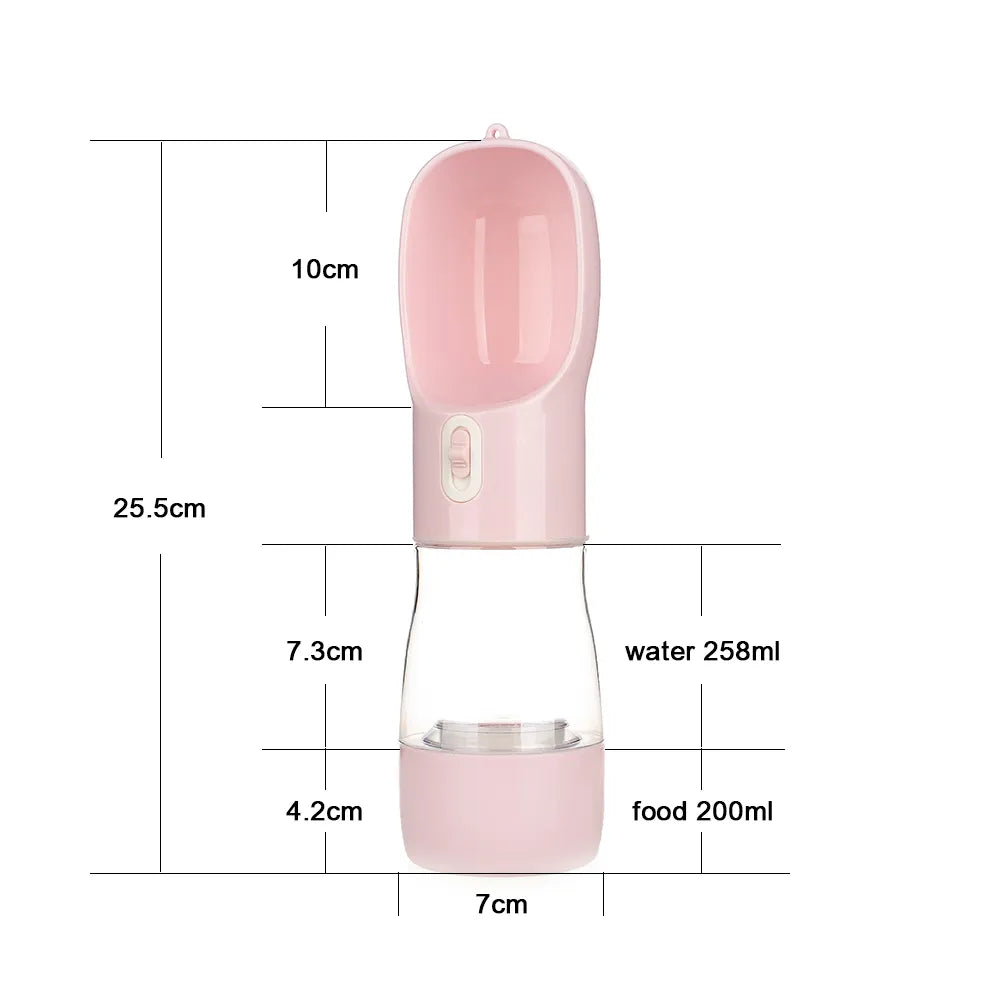 Portable Pet water and food bottle